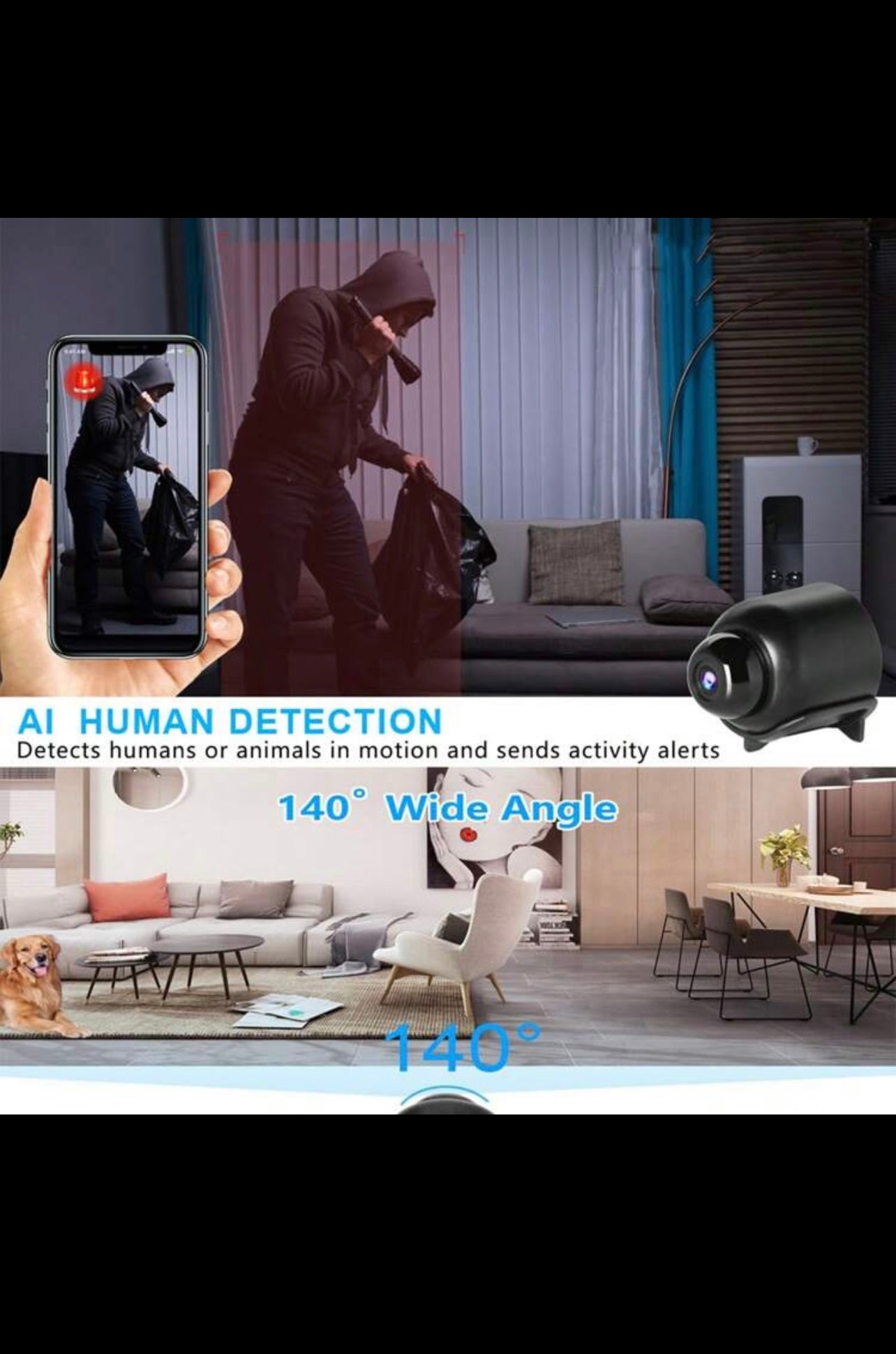 1/2pcs Mini Smart HD Camera,