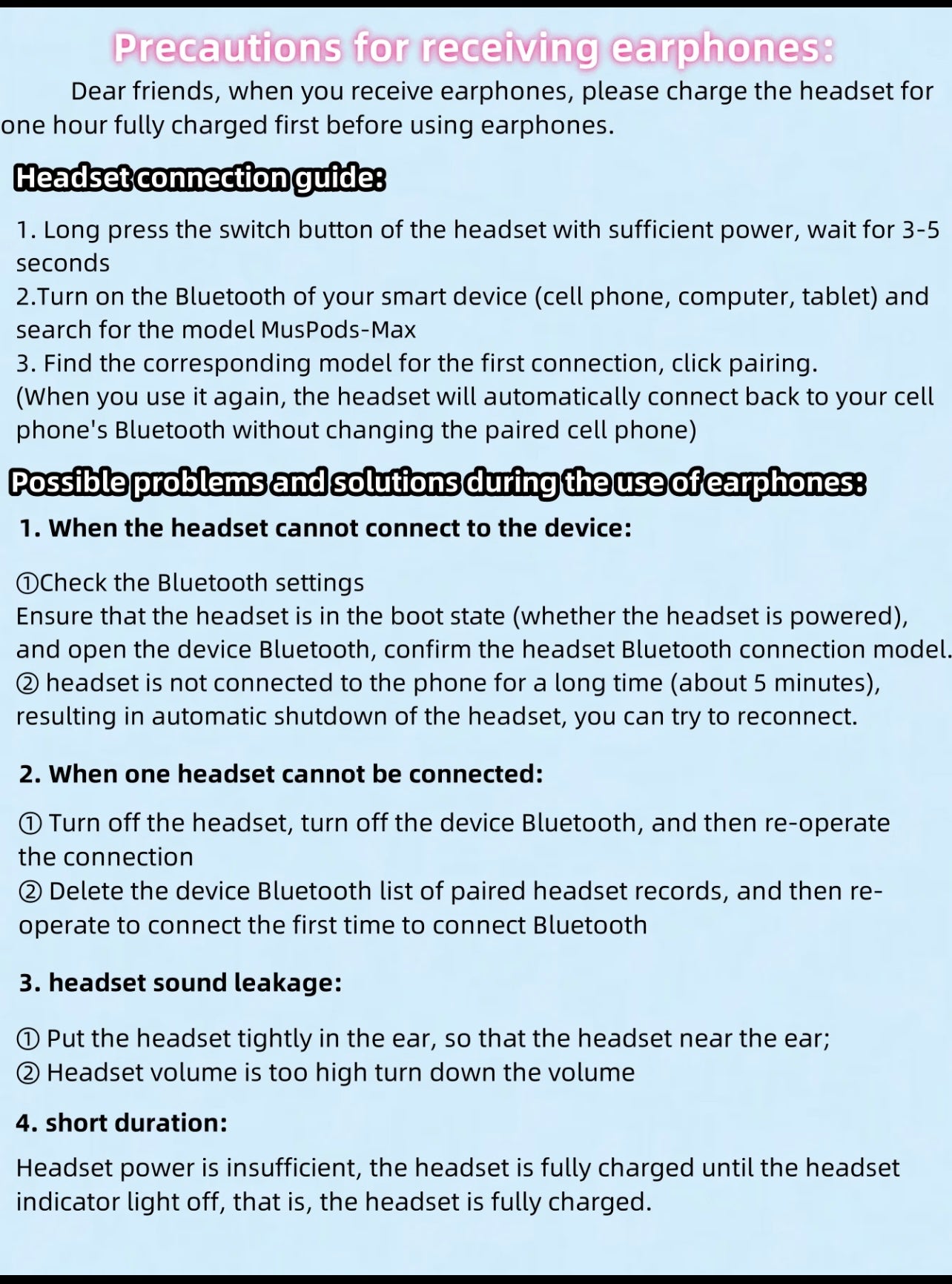 HYUNDAI MusPods-Max Bluetooth Headphones With ENC Noise-Proof,