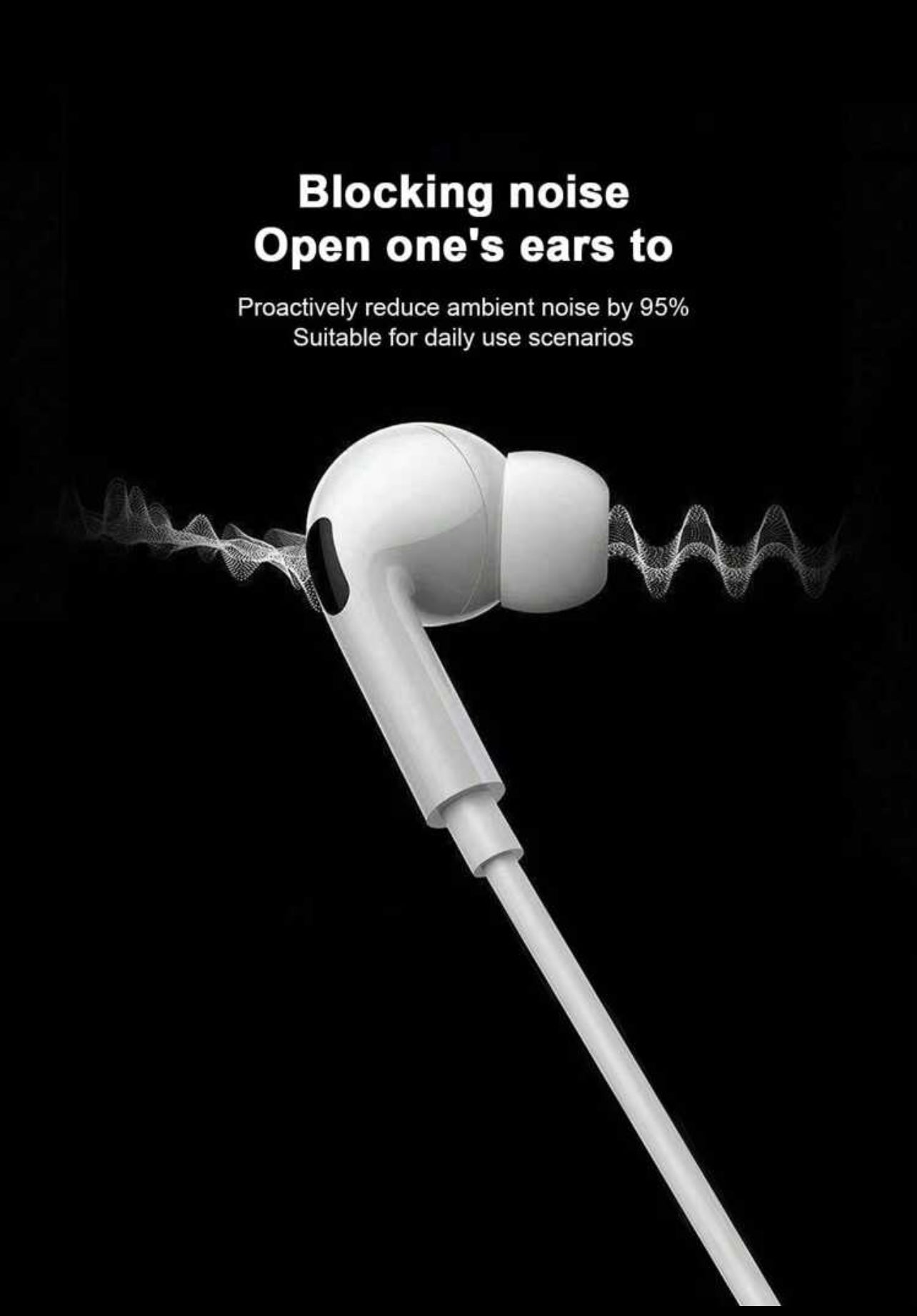 Soft Silicone In-Ear Wired Headphones With Lightning Connector, Suitable For IPhone 7 And Above