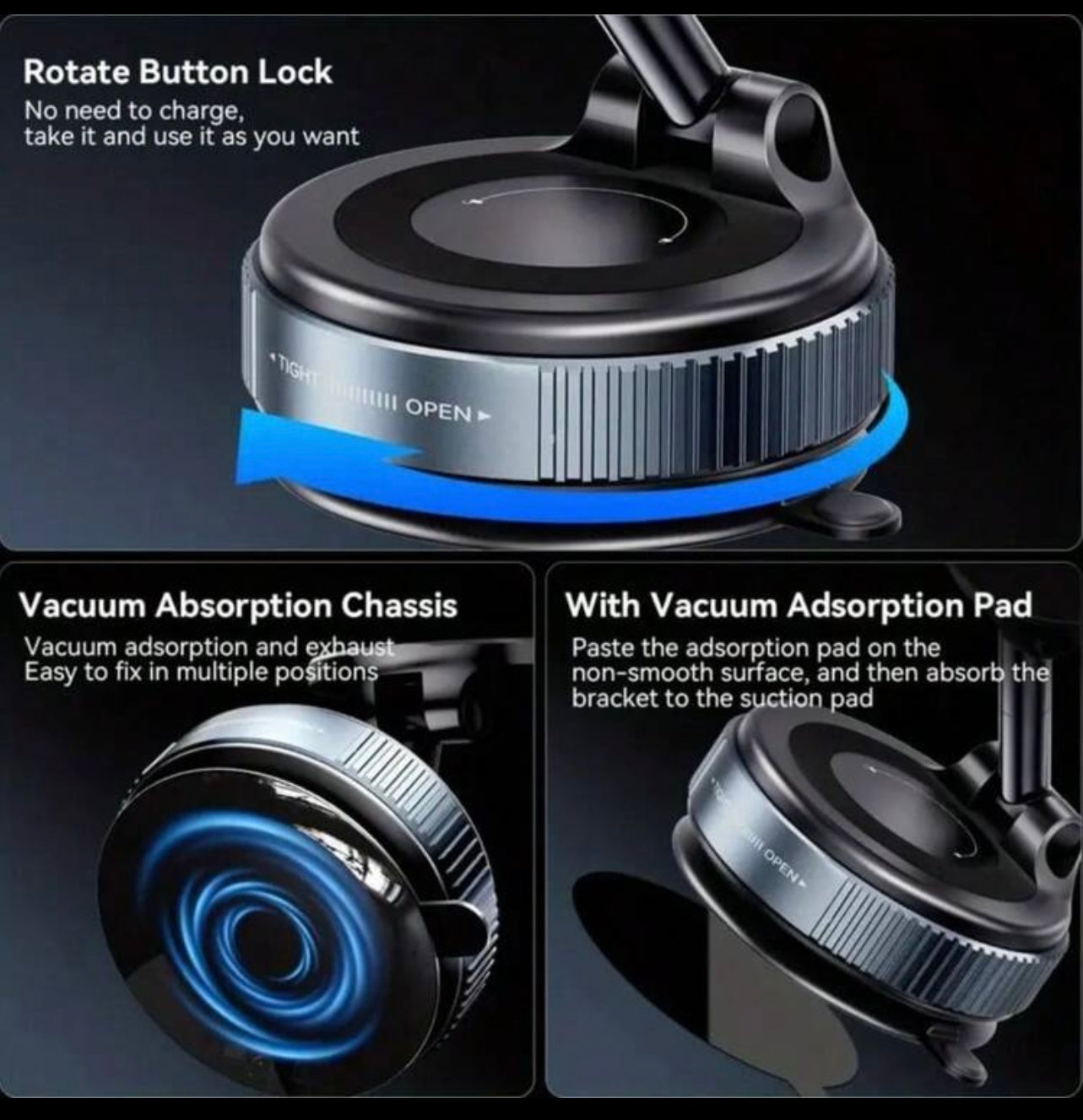 360° Rotating Magnetic Phone Stand