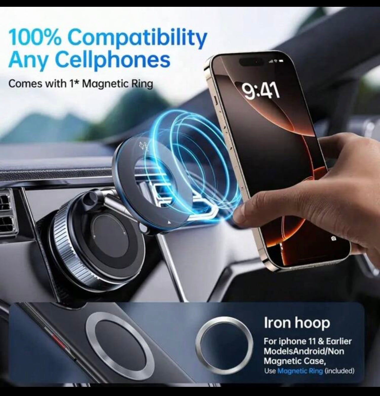 360° Rotating Magnetic Phone Stand