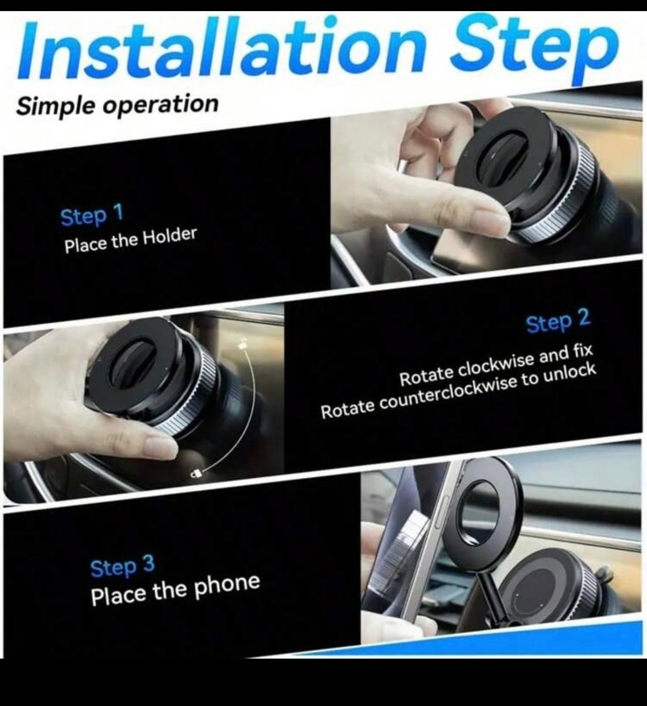 360° Rotating Magnetic Phone Stand