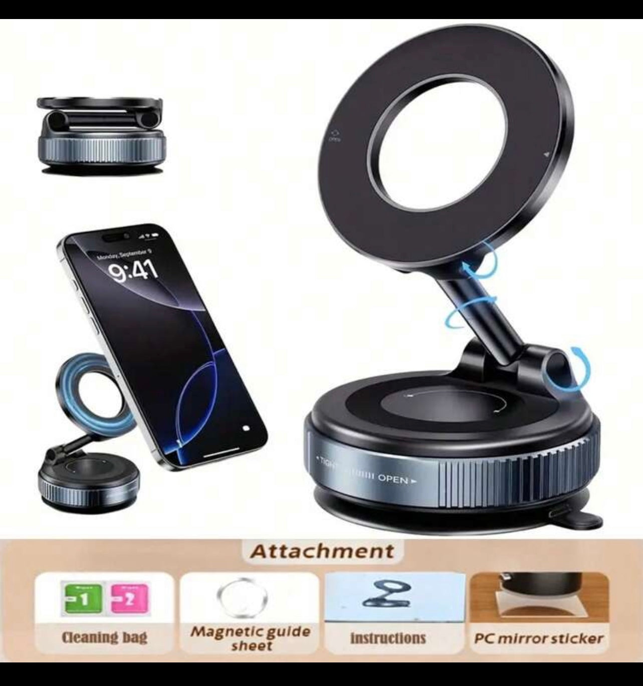 360° Rotating Magnetic Phone Stand