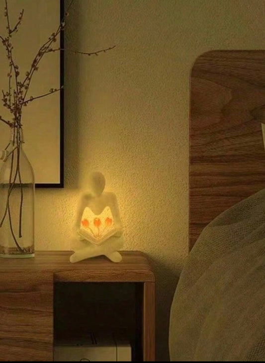 1pc Resin Statue Tulip Night Light Decoration