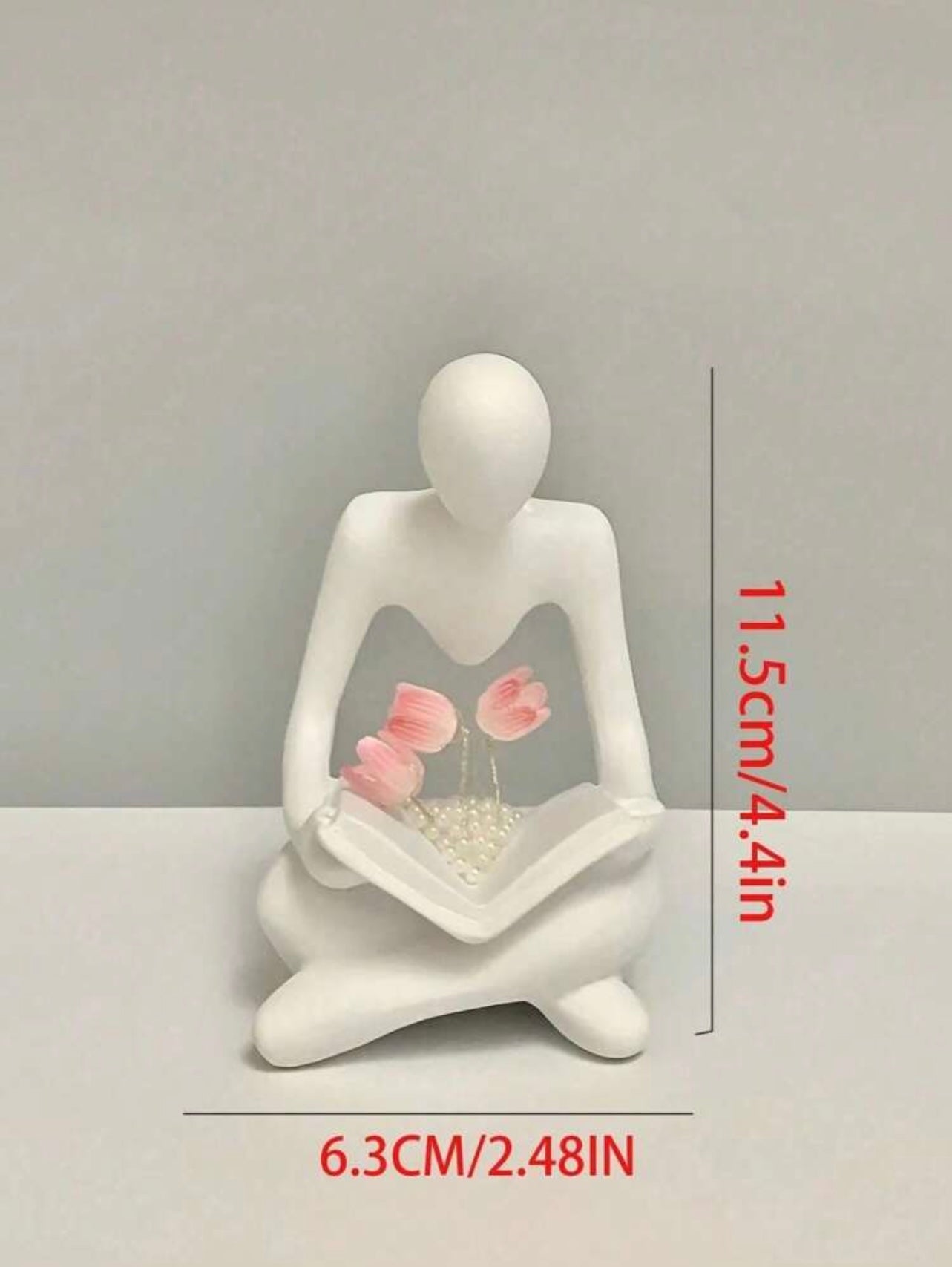 1pc Resin Statue Tulip Night Light Decoration