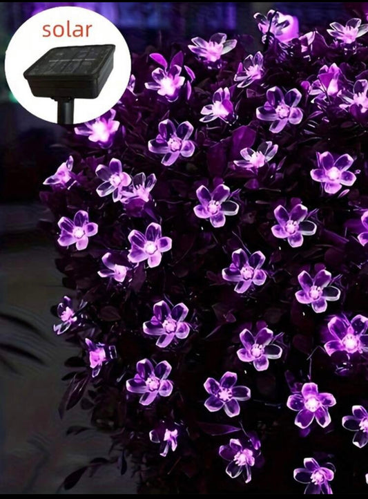 1pc Solar Flower String Light, Fairy Led Light,