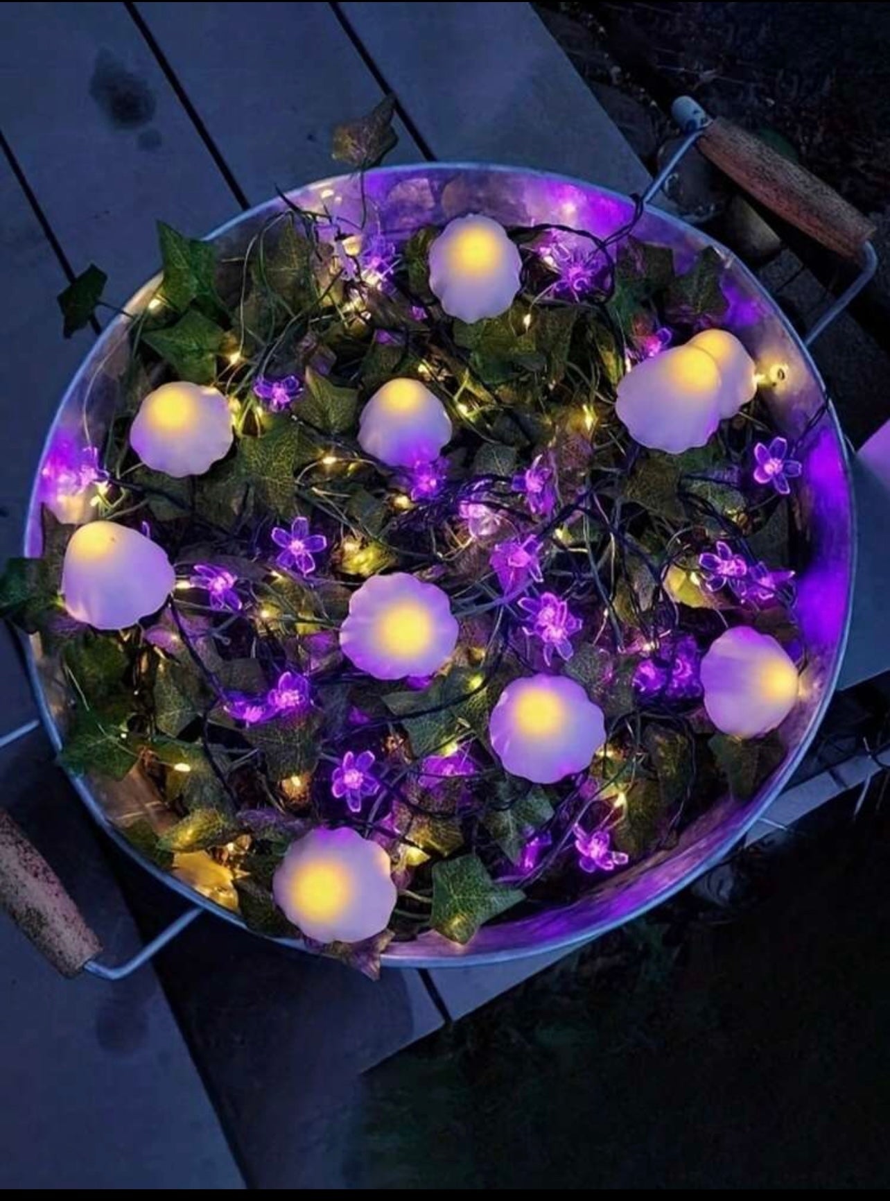 1pc Solar Flower String Light, Fairy Led Light,