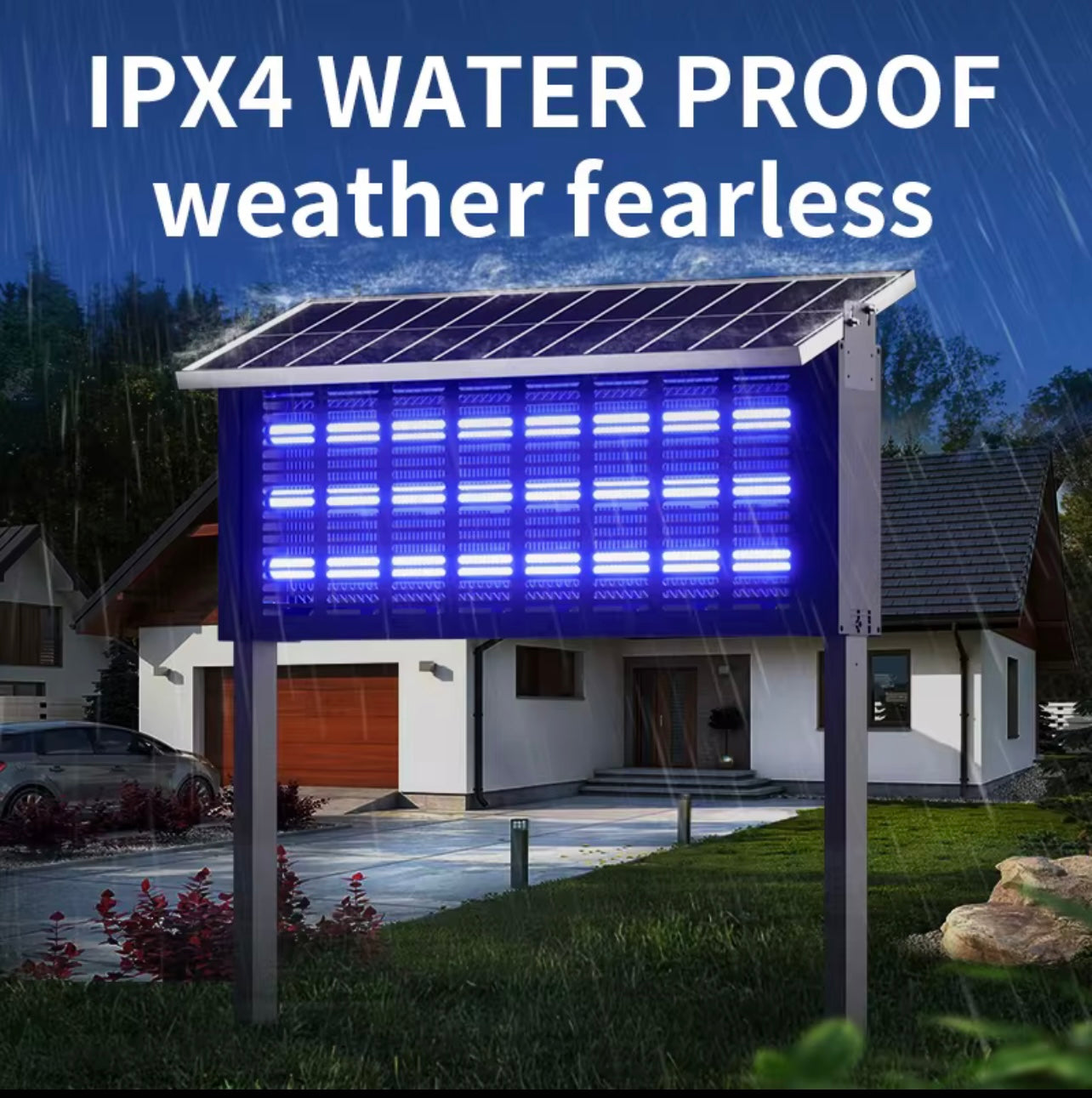 Solar Mosquito killer lamp with waterproof for Outdoor Big size